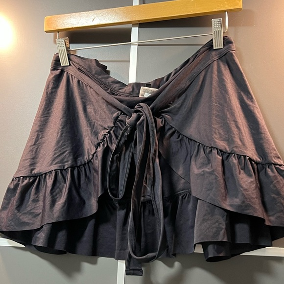 J. Crew Black Cover Up Wrap Skirt - Picture 2 of 7